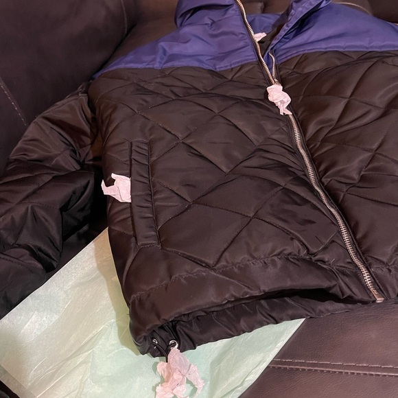 WEWOREWHAT Quilted Jacket - Black and Blue size small NWT Xmas gift - Picture 6 of 10